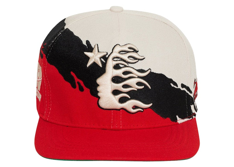 Hellstar Paintbrush Snapback Hat Red/Black