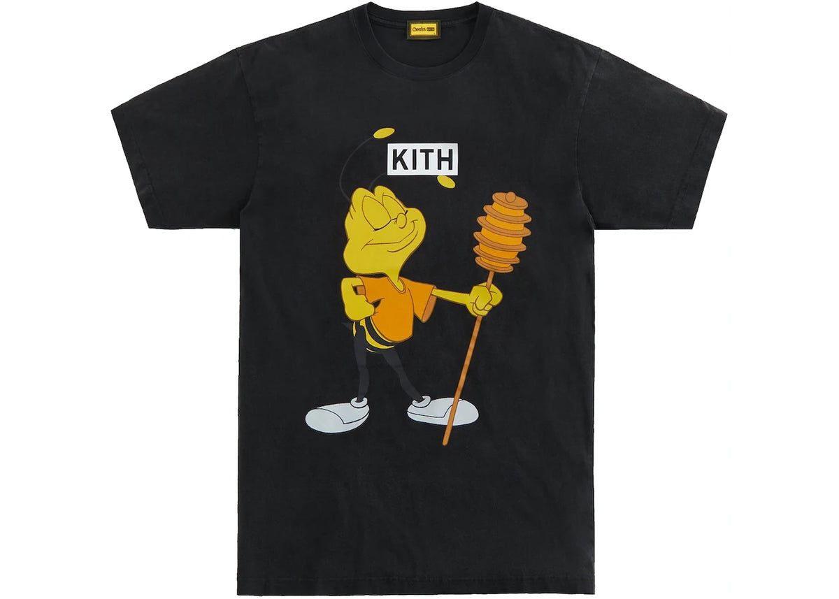 Kith Treats Cheerios Buzz Bee Vintage Tee Black