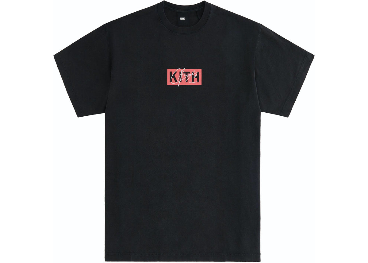 Kith Women For Aaliyah Classic Logo Vintage Tee 'Black'