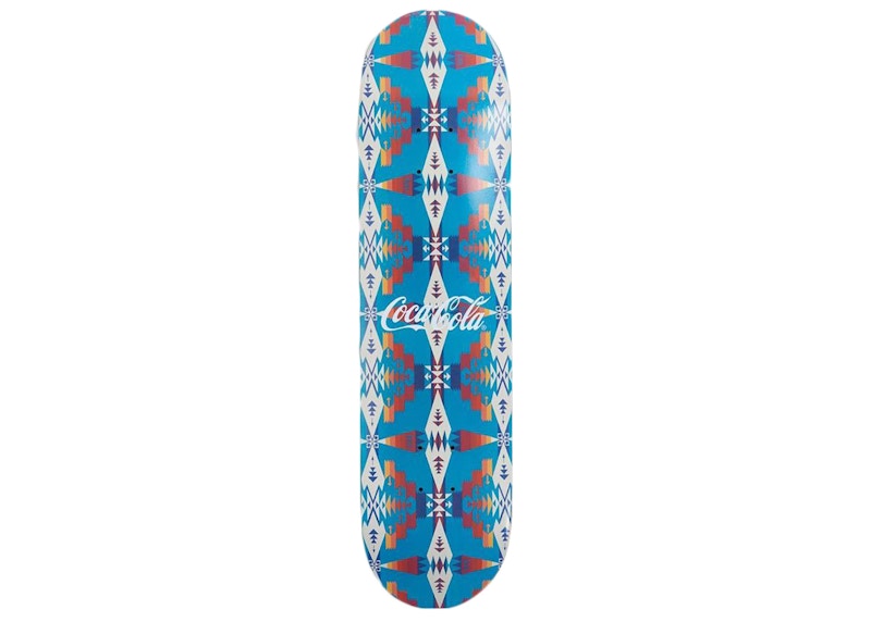 Kith x Coca Cola Pendleton Logo Skateboard Deck Tucson Teal