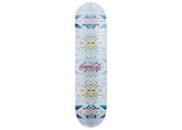 Kith x Coca Cola Pendleton Logo Skateboard Deck White Sand