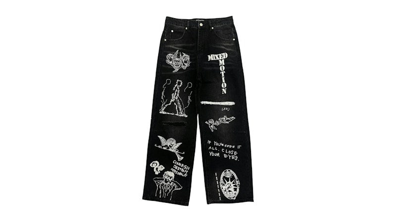 Mixed Emotion Canvas Denim Black
