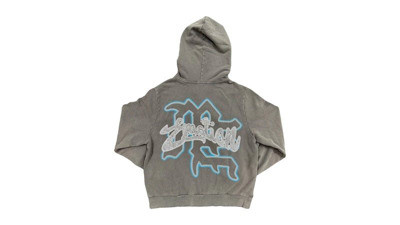 Mixed Emotion Rhinestone Hoodie Grey - Stockx_View_02