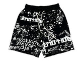 Mixed Emotions Graffiti Shorts Black