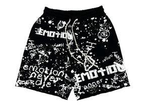 Mixed Emotions Graffiti Shorts Black