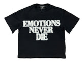 Mixed Emotions Rhinestone Tee Black