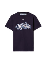 OFF-WHITE Chicago Bulls T-Shirt Navy/White/Light Blue