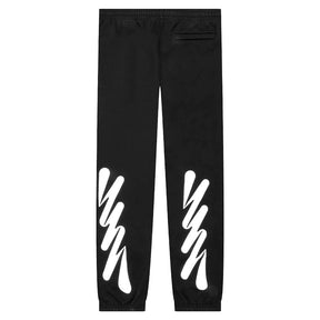 OFF-WHITE Wave Outline Diag Slim Sweatpants Black