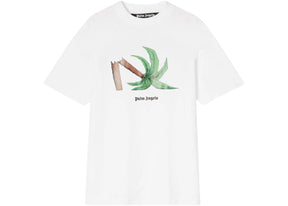 Palm Angels Broken Palm Classic T-Shirt White/Green