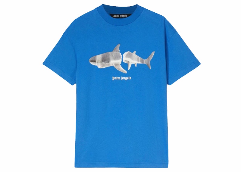 Palm Angels Shark T-shirt Blue/White