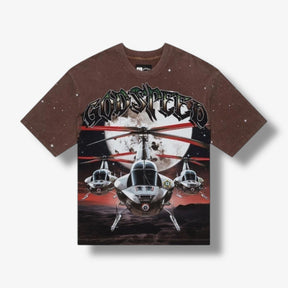 GODSPEED Air Strike T-shirt Brown Wash