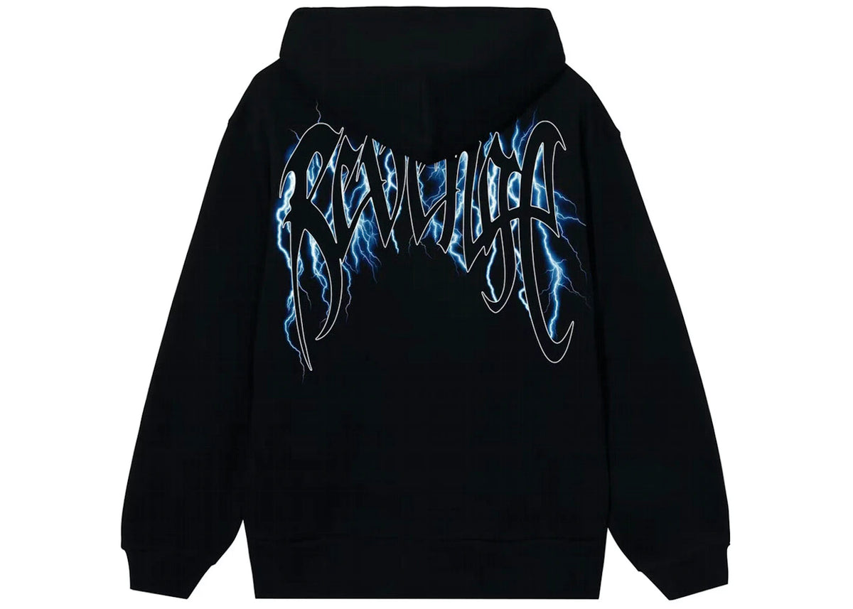 Revenge Blue Lightning Arch Logo Hoodie