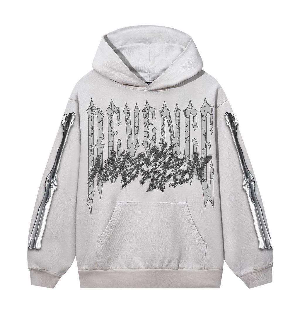 Revenge Chromed Out Hoodie Cement