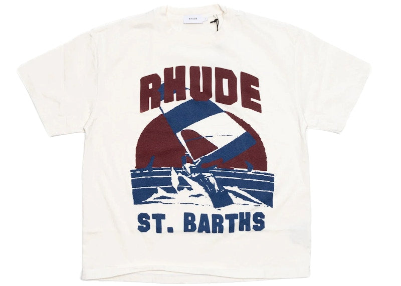 Rhude Windsurf Tee Vintage White/Multicolor