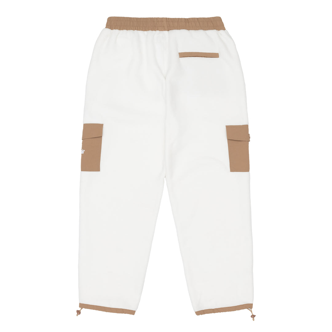 Sinclair Cargo Pocket Fleece Pant Off White