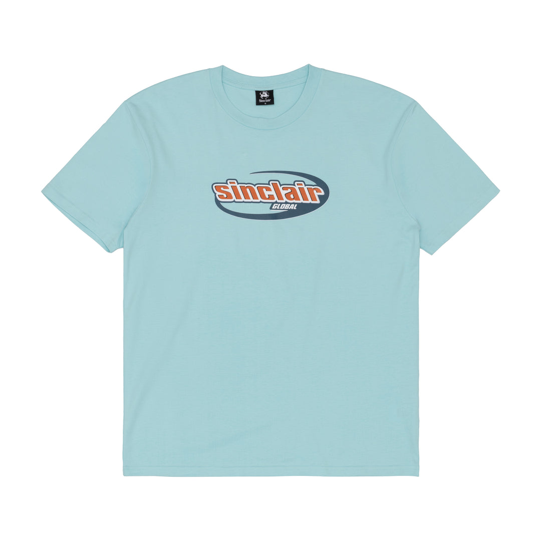 Sinclair Italics Logo Tee Light Blue