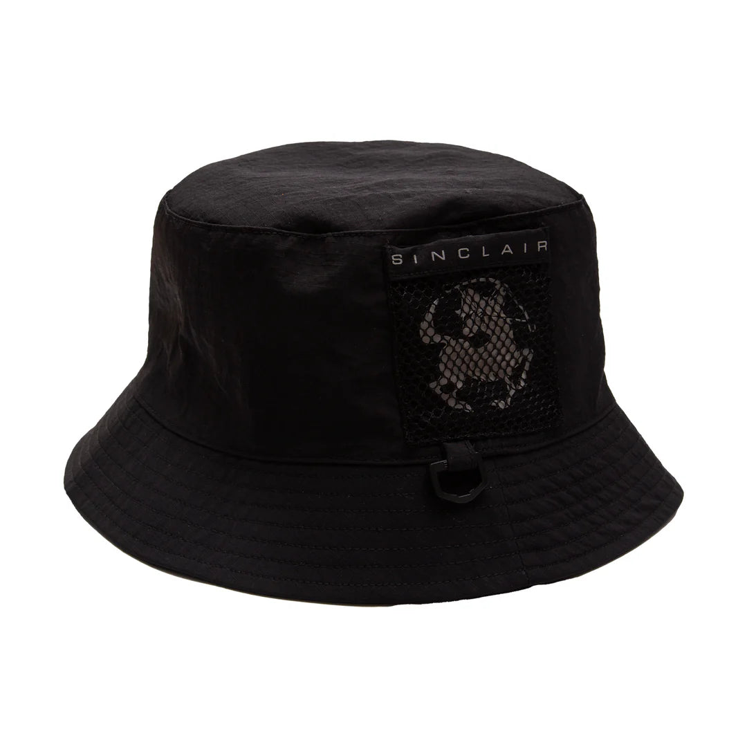 Sinclair Mesh Pocket Bucket Hat Black