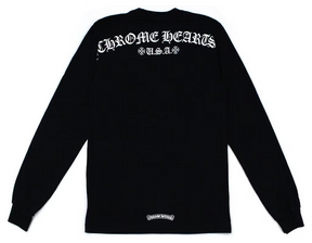 Chrome Hearts Script Letter Logo L/S T-shirt Black