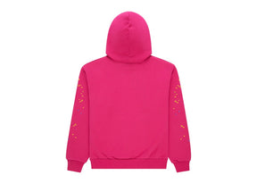 Sp5der Angel Number Hoodie Pink