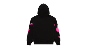 Sp5der Beluga Angel Number Hoodie Black