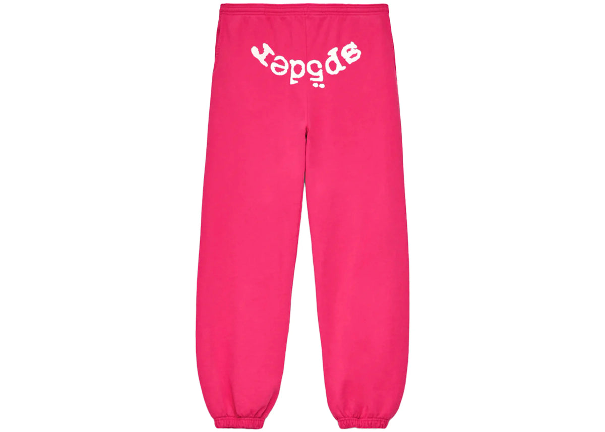 Sp5der Legacy Sweatpant Pink (White Text)