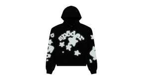 Sp5der Reflective Beluga Hoodie Black