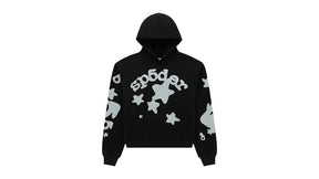 Sp5der Reflective Beluga Hoodie Black