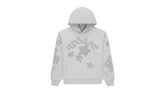 Sp5der Rhinestone Beluga Hoodie Heather Grey