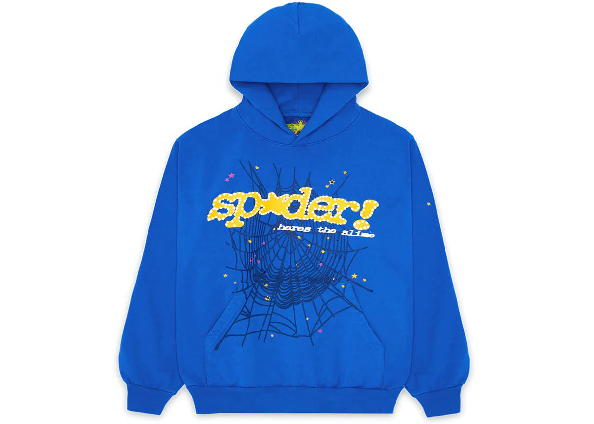 Sp5der TC Hoodie Blue