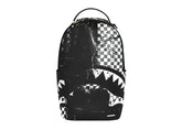 Sprayground Painted Over Check Backpack Black/White