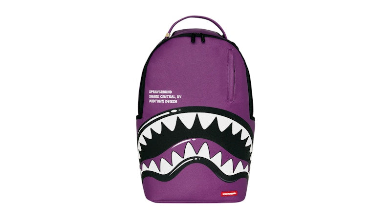 Sprayground Shark Central Bubble Shark Backpack Purple