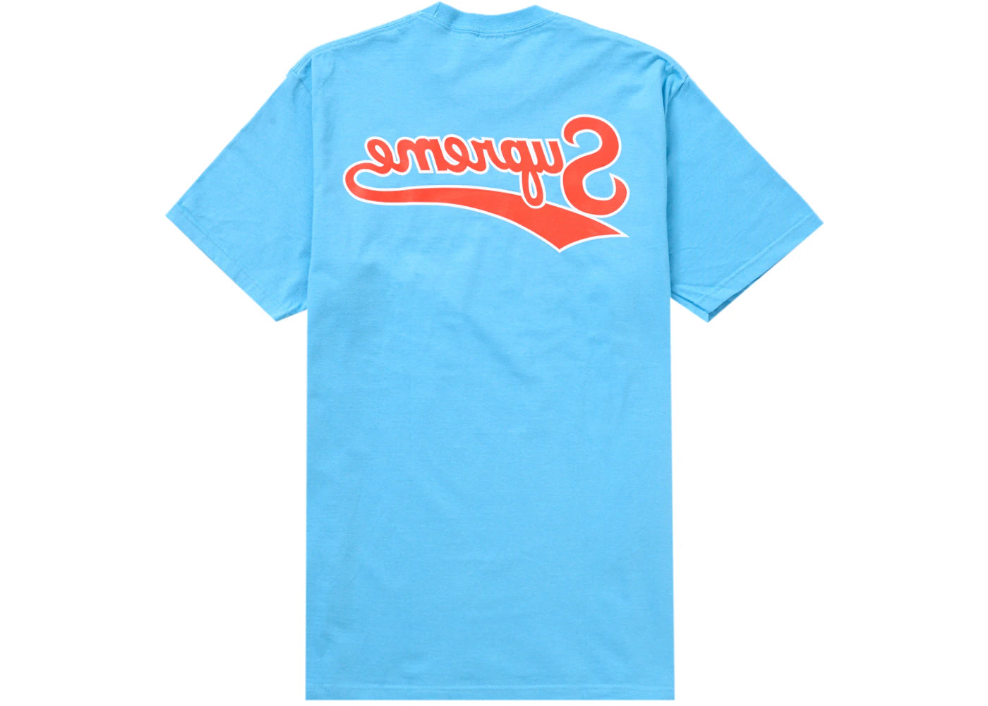 Supreme Backwards Tee Bright Blue