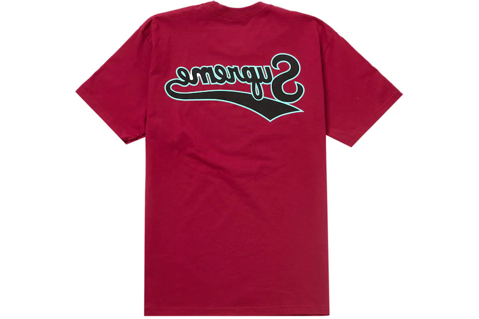 Supreme Backwards Tee Cardinal