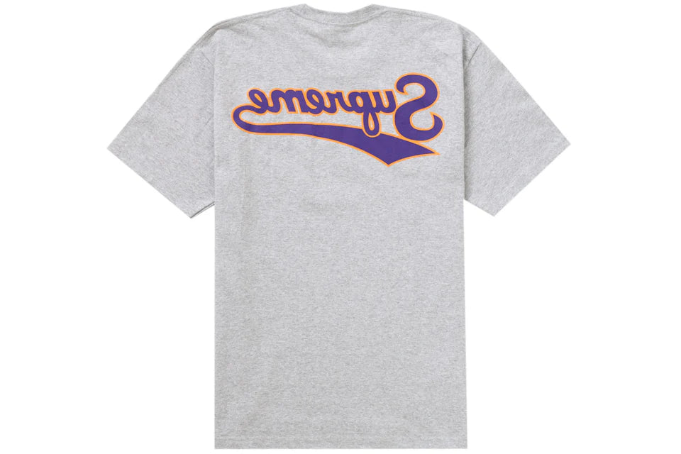 Supreme Backwards Tee Heather Grey