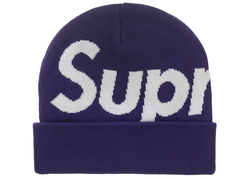 Supreme Big Logo Beanie (FW25) Purple