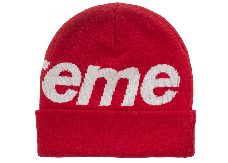 Supreme Big Logo Beanie (FW25) Red