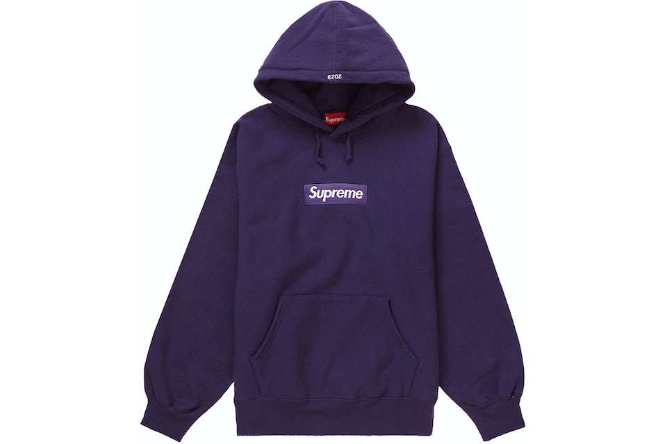 Supreme Box Logo Hooded Sweatshirt (FW23) Dark Purple