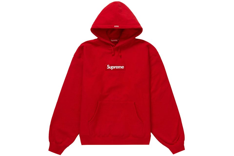 Supreme Box Logo Hooded Sweatshirt (FW23) Red