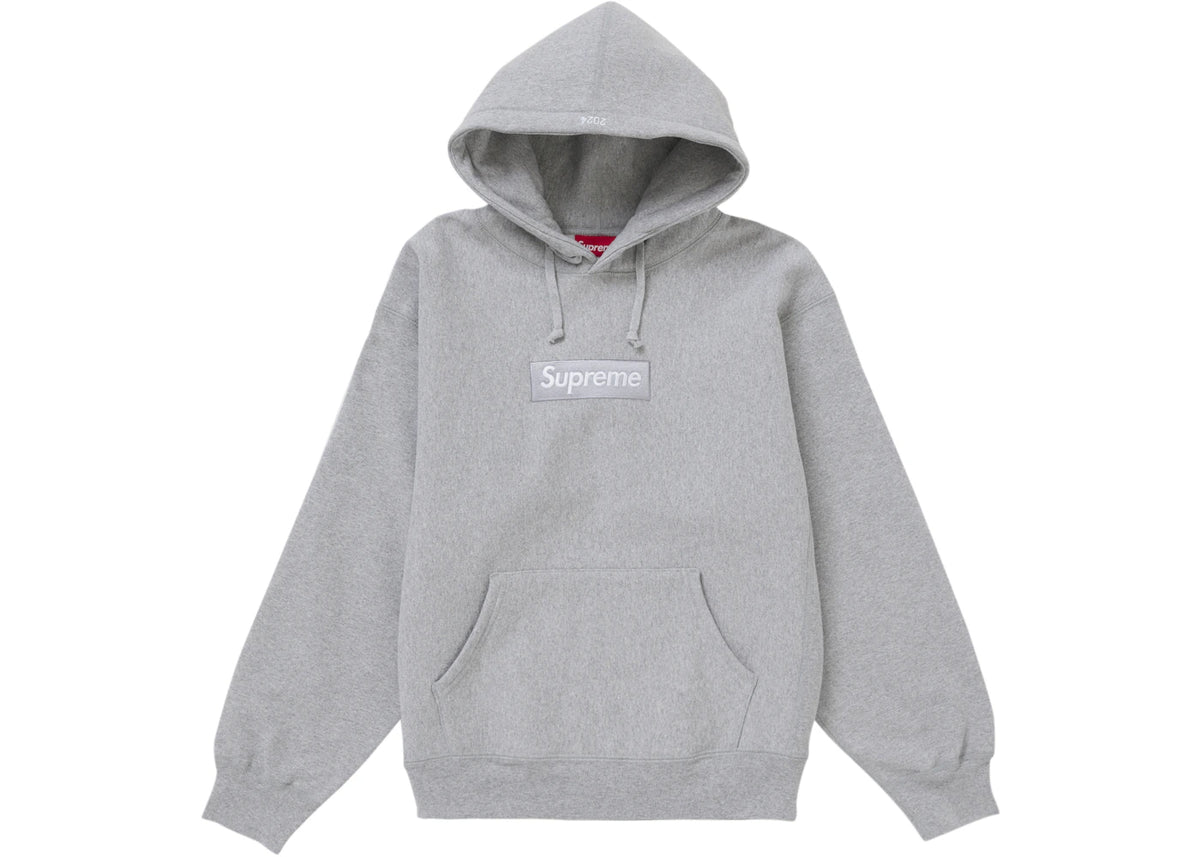 Supreme Box Logo Hooded Sweatshirt (FW24) Heather Grey