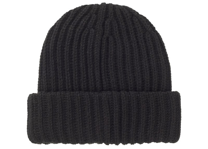 Supreme Chunky Rib Classic Logo Beanie Black