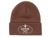 Supreme Crest Beanie Brown