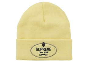 Supreme Crest Beanie Pale Yellow