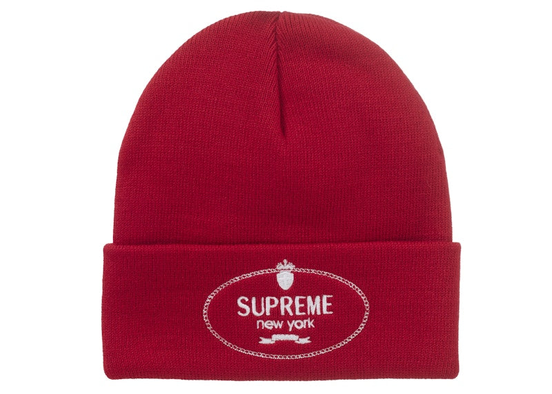 Supreme Crest Beanie Red
