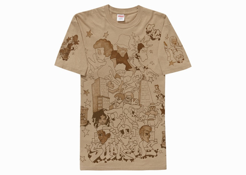 Supreme Downtown Tee Khaki