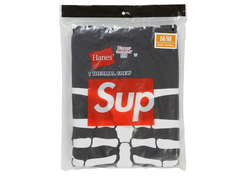 Supreme Hanes Bones Thermal Crew FW26 (1 Pack) Black