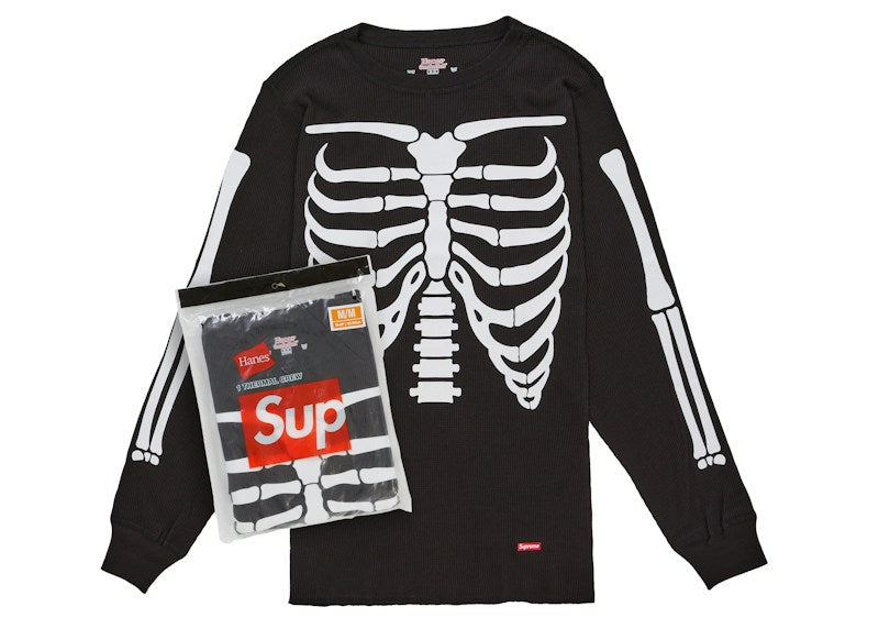 Supreme Hanes Bones Thermal Crew FW26 (1 Pack) Black