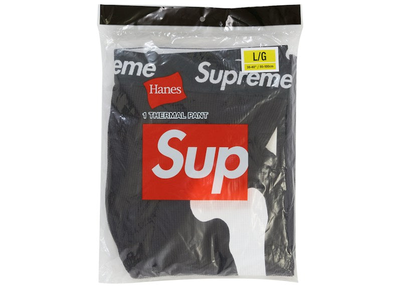 Supreme Hanes Bones Thermal Pant FW26 (1 Pack) Black