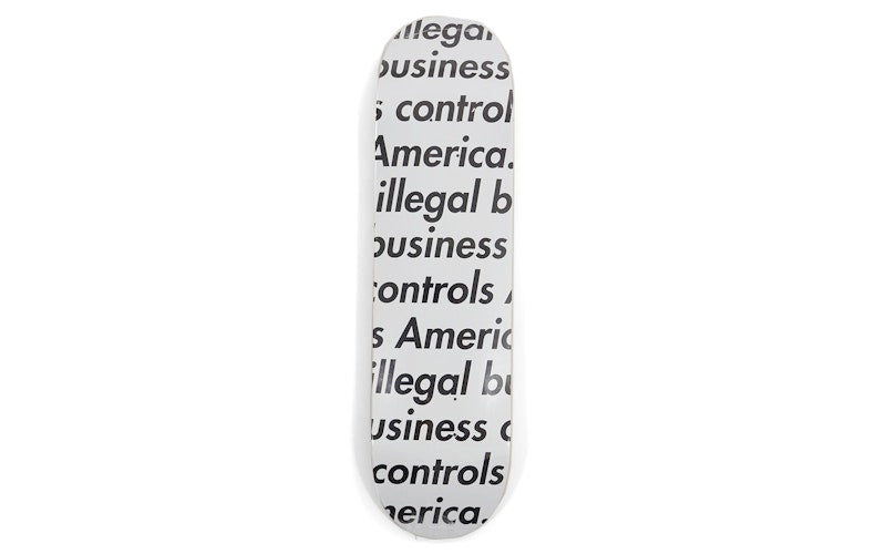 Supreme Illegal Business Skateboard Deck White