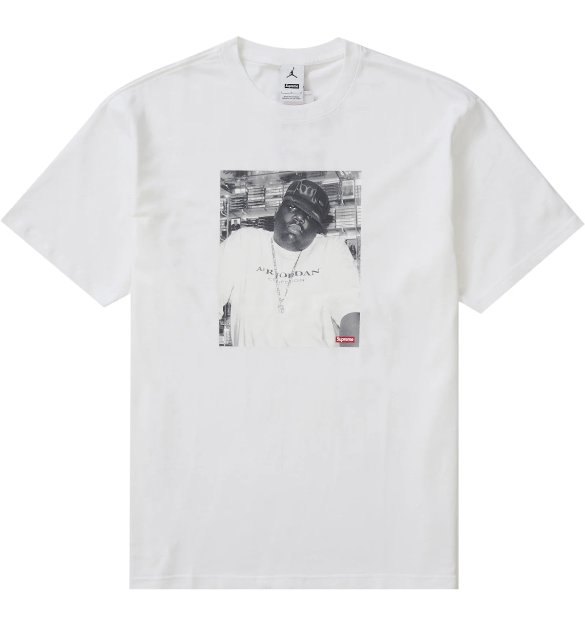 Supreme Jordan Biggie S/S Top White