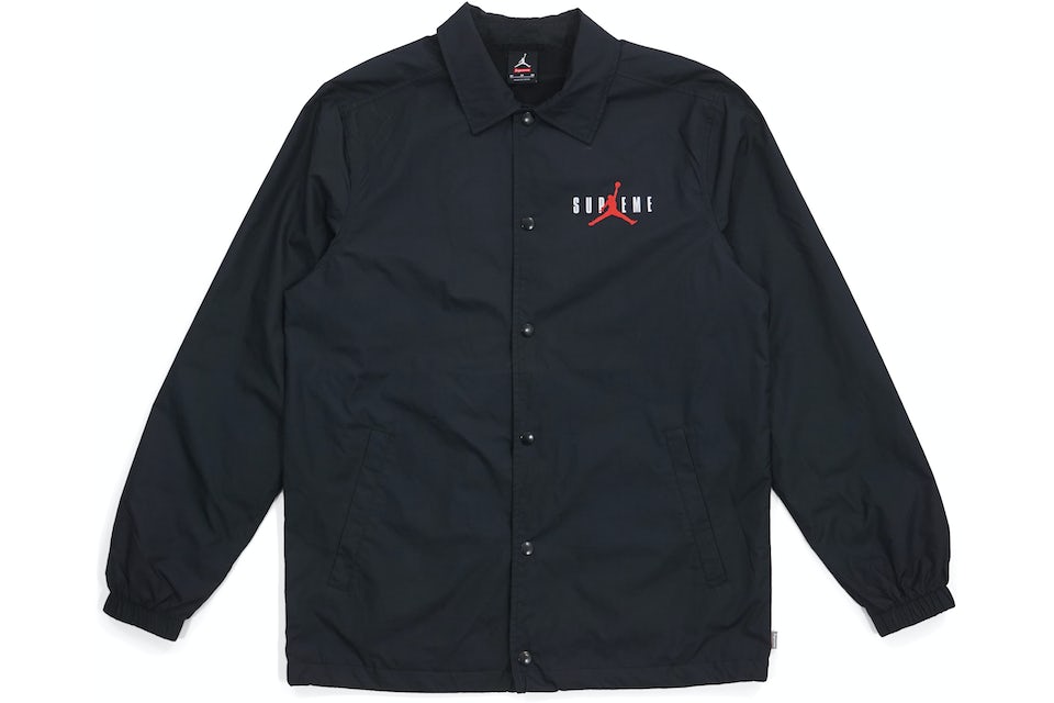 Supreme Jordan Coaches Jacket Black